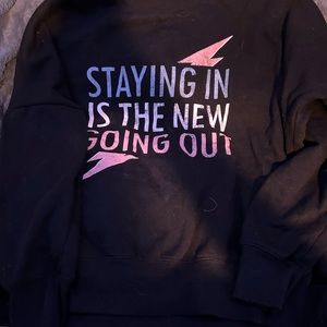 🖤Black staying in is the new going out sweatshirt